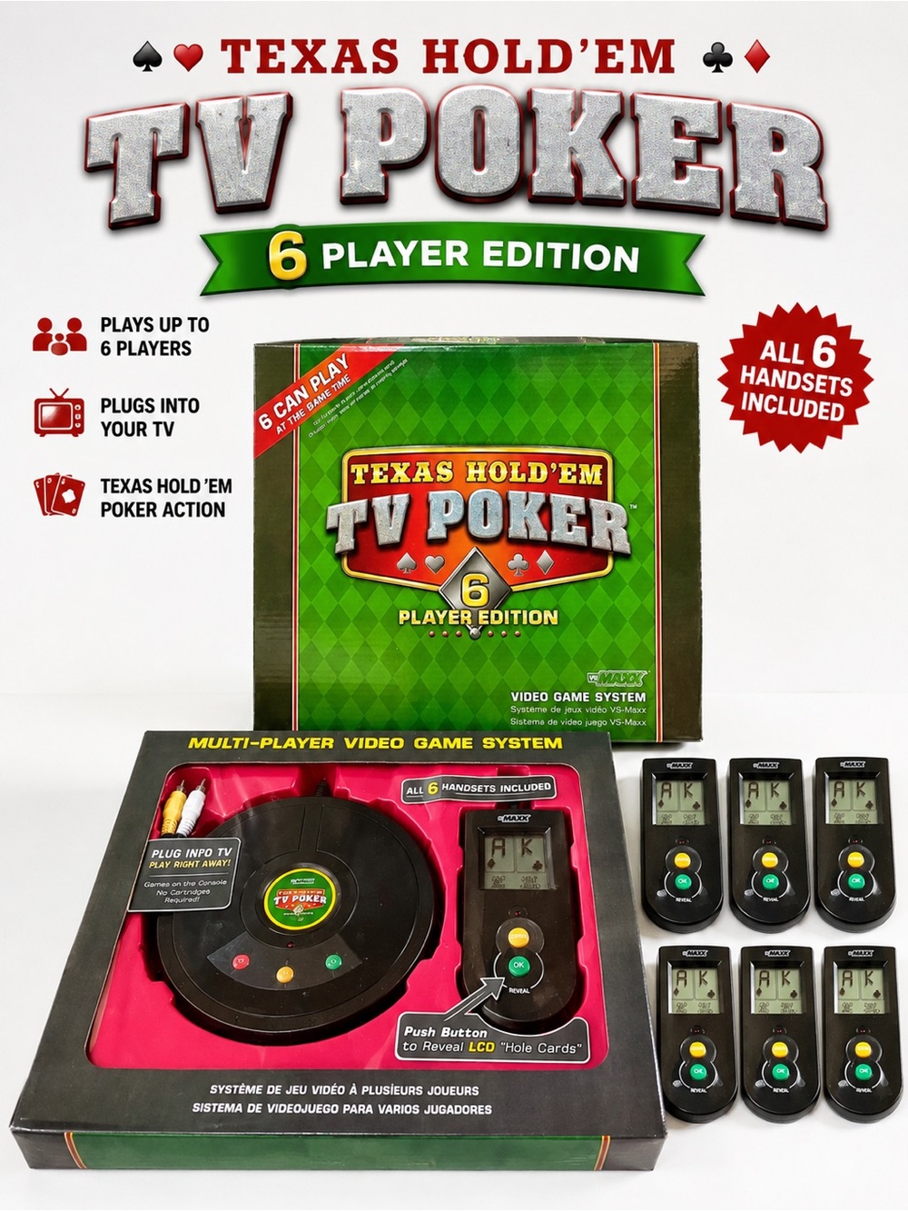 VIntage Texas Hold’Em TV Poker, 6 Player Edition